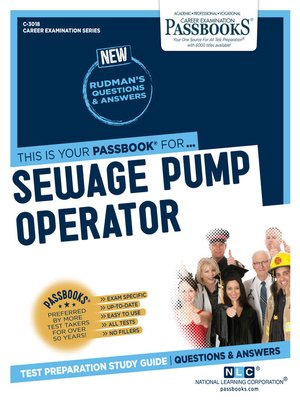 cover image of Sewage Pump Operator
